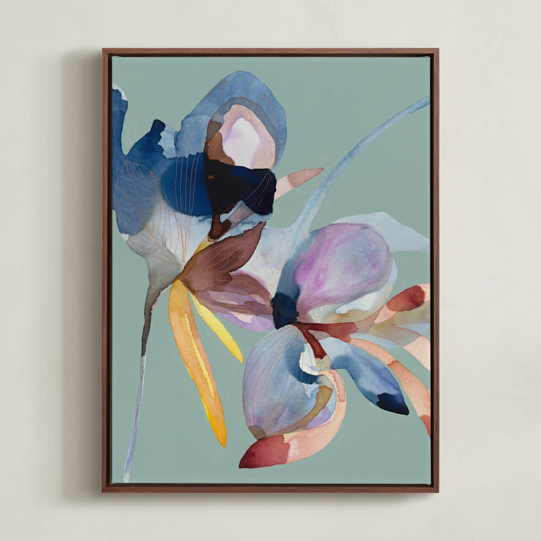 "First Frost" - Art Print in French Eggshell by Synnöve Seidman - Framed Canvas