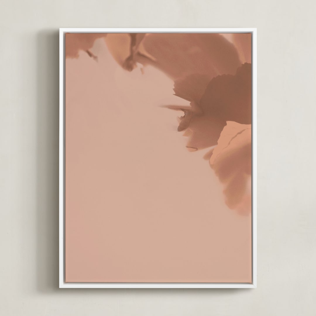 "Nature's bloom I" - Art Print in Blush by Marshe Hutchinson - Framed Canvas