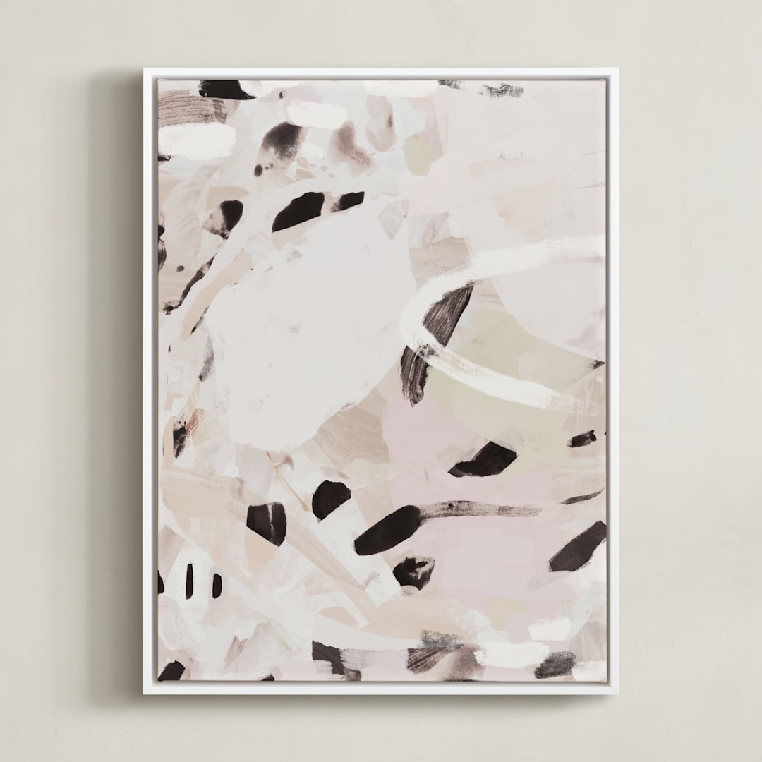 "Still Reaching" - Art Print in Natural by Melanie Severin - Framed Canvas