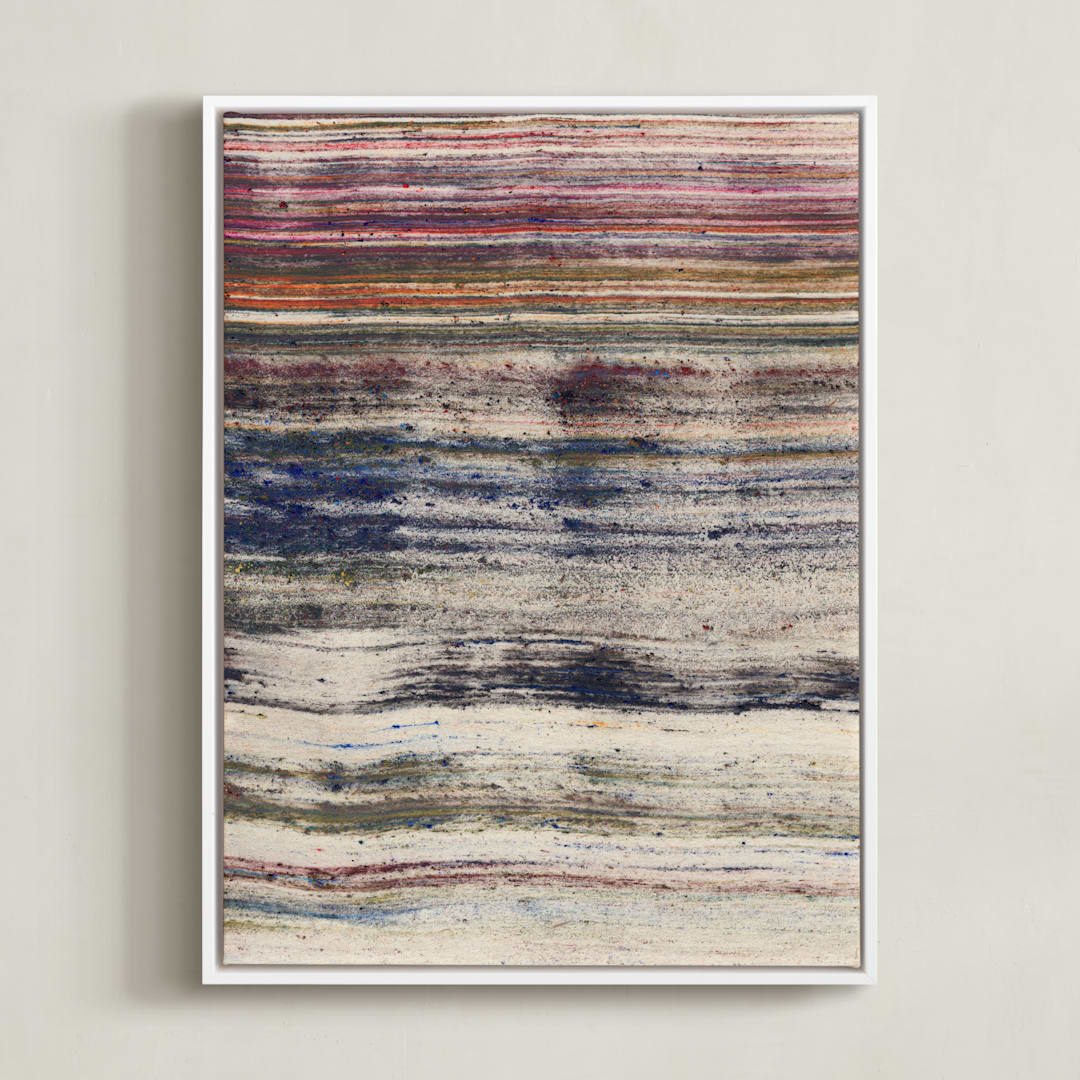 "woven colors II" - Art Print in Woolen by Sumak Studio - Framed Canvas