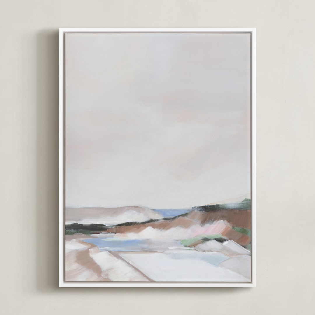 "Mystic Haven II" - Art Print in Mystic Blue by AlisonJerry - Framed Canvas