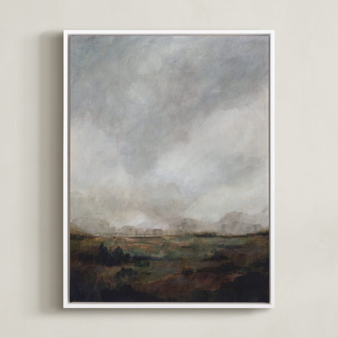 "Riley" - Art Print in Moss by Lorent and Leif - Framed Canvas