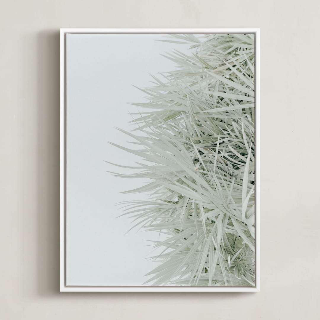 "coastal vibes I" - Art Print in sky by Sara Hicks Malone - Framed Canvas