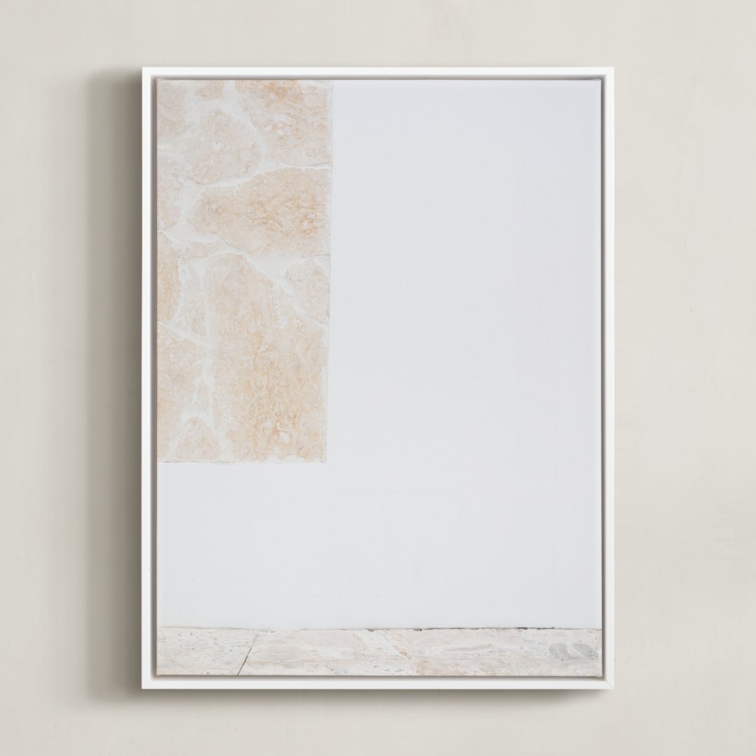 "coastal vibes III" - Art Print in sandstone by Sara Hicks Malone - Framed Canvas
