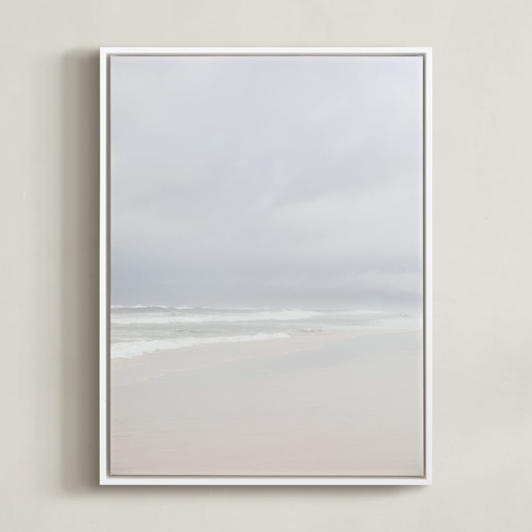 "coastal vibes II" - Art Print in sky by Sara Hicks Malone - Framed Canvas