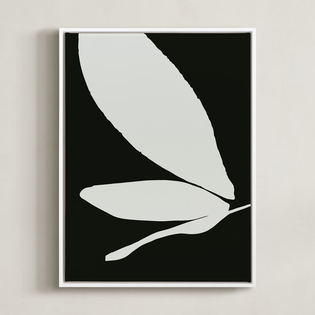 "Urban garden I" - Art Print in Noir by Creo Study - Framed Canvas