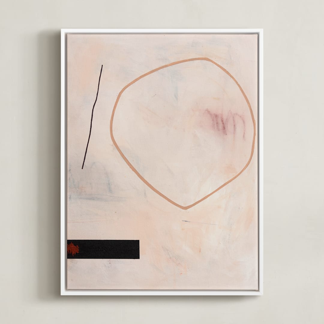 "When All Is Said & Done 2" - Art Print in Sandpaper by Keren Toledano - Framed Canvas