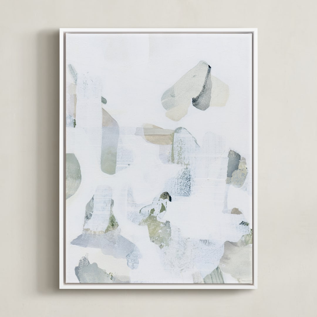 "Fragment" - Art Print in Moss by Ashleigh Ninos - Framed Canvas