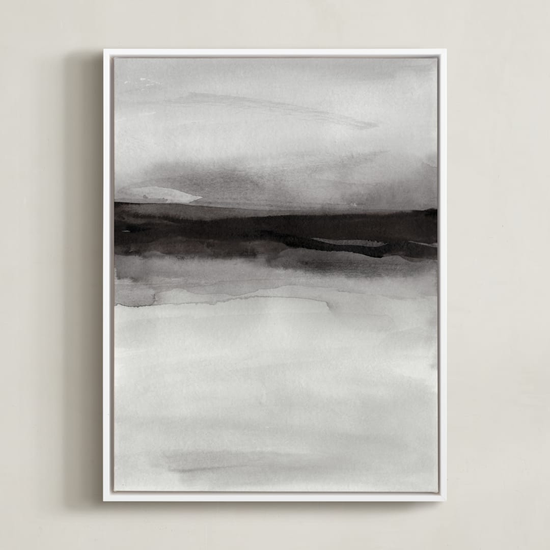 "holy disruption" - Art Print in black and white by Heidi Jantz - Framed Canvas