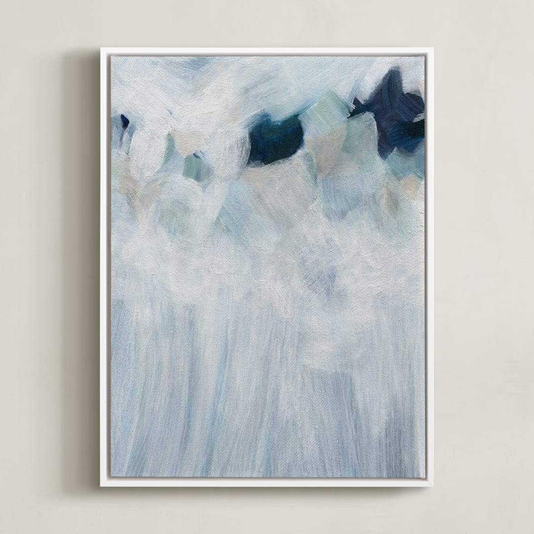 "Anemone" - Art Print in Petal by Denise Wong - Framed Canvas