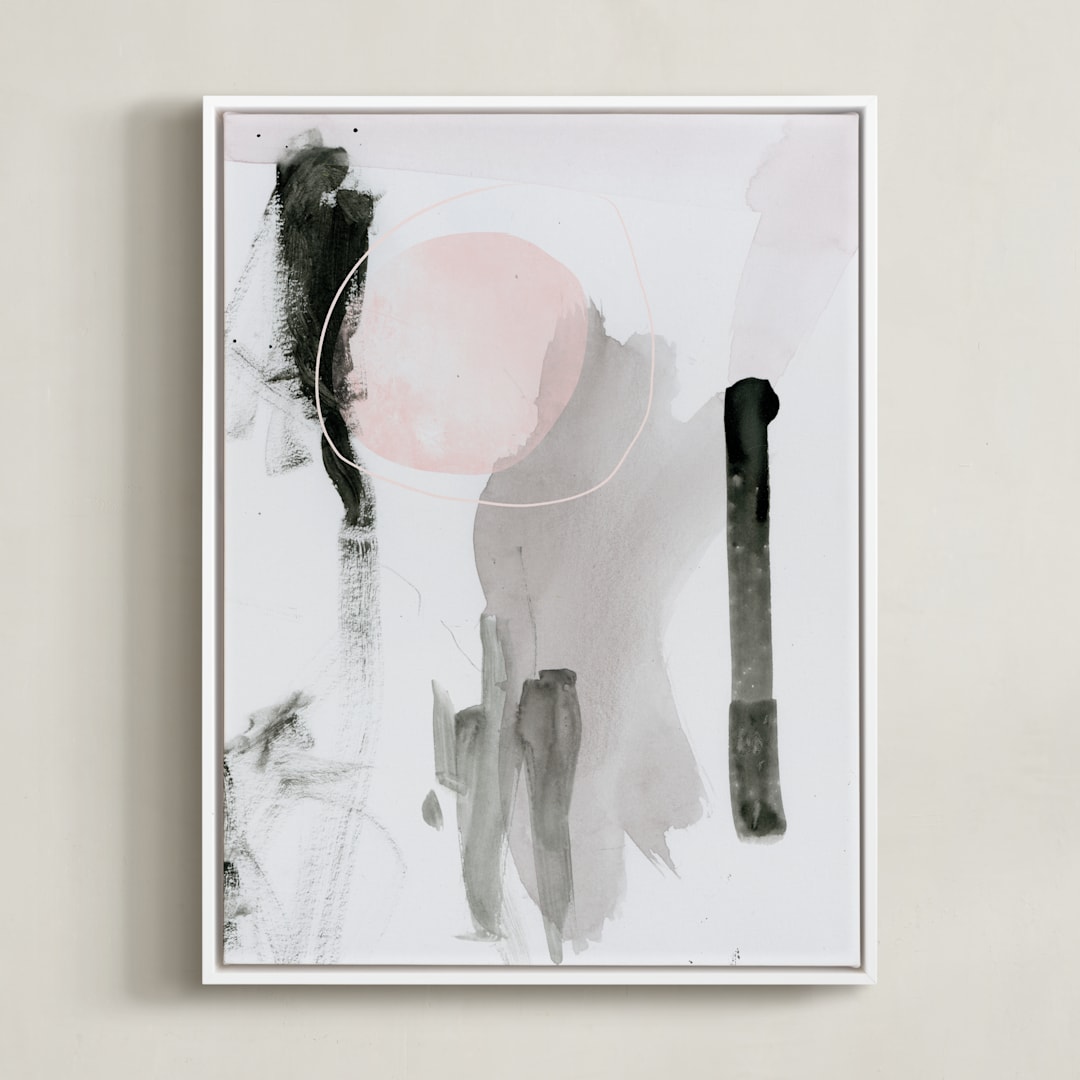 "Son" - Art Print in Noir by Lori Wemple - Framed Canvas