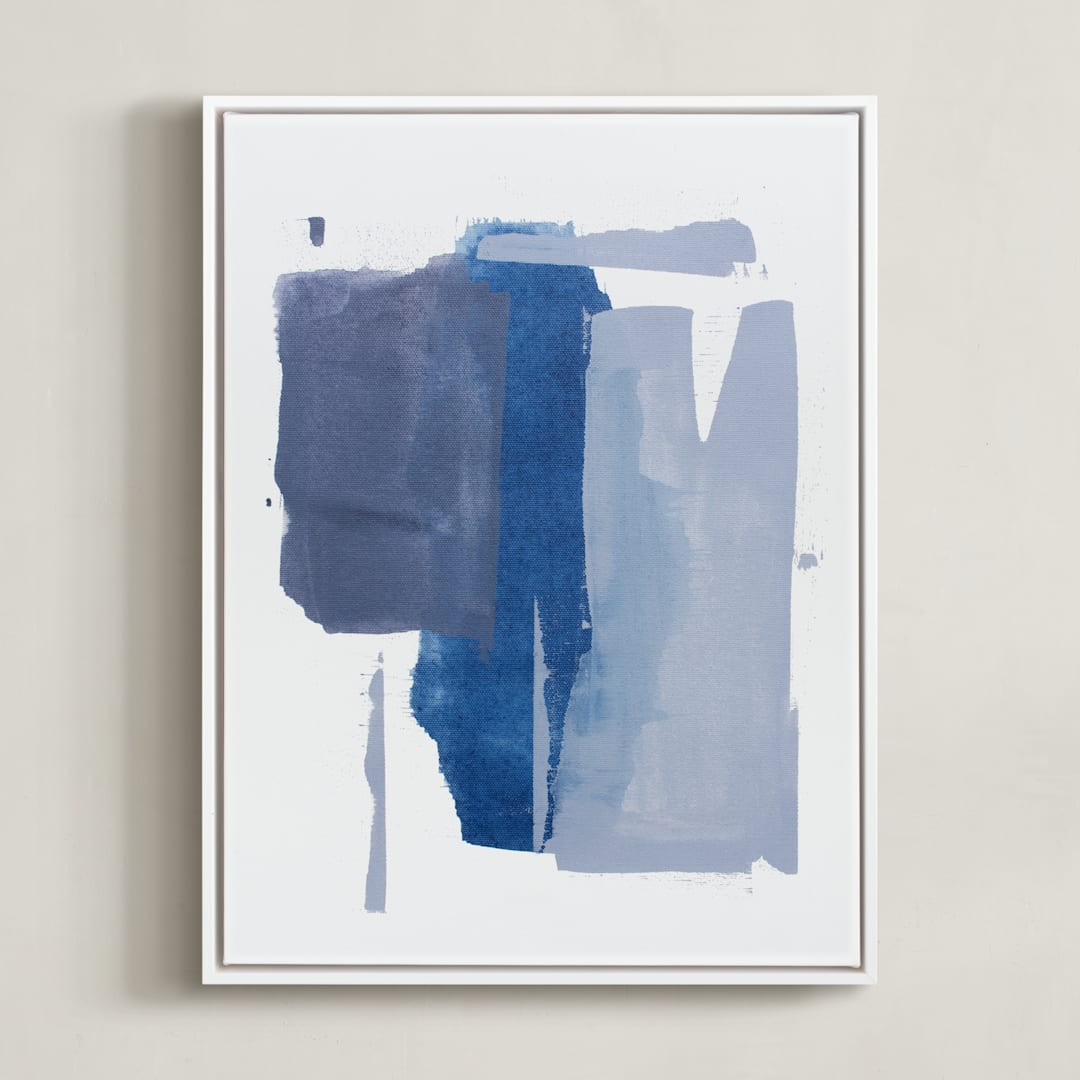 "Pressed No. 1" - Art Print in Soft Purple by Julia Contacessi - Framed Canvas