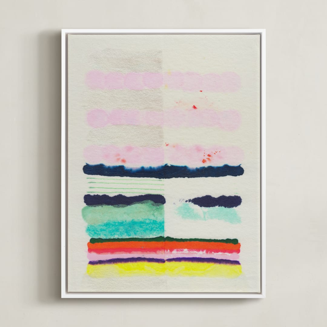 "Be The Dreamer" - Art Print in COTTON CANDY by HAPI ART - Framed Canvas