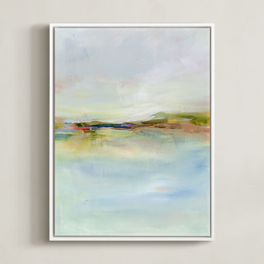"Scenic" - Art Print in sky by Lindsay Megahed - Framed Canvas