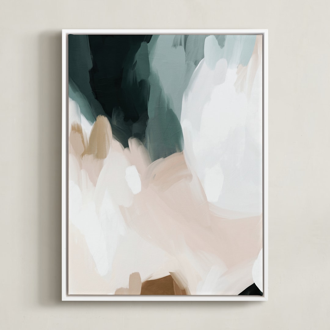 "Moody Beauty I" - Art Print in Ginger by Melanie Severin - Framed Canvas