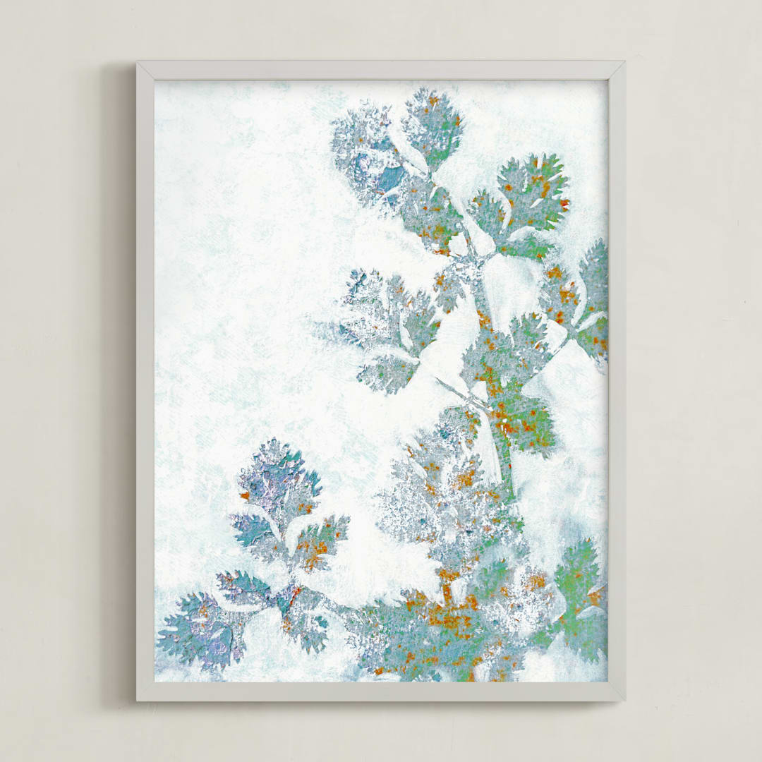 "Rustic Herbs" - Art Print in Herbal by Courtney Crane - Framed
