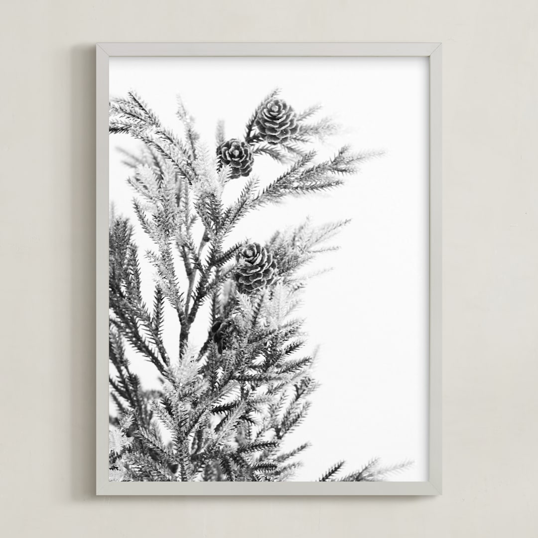 "wild green" - Art Print in ink by Baumbirdy - Framed