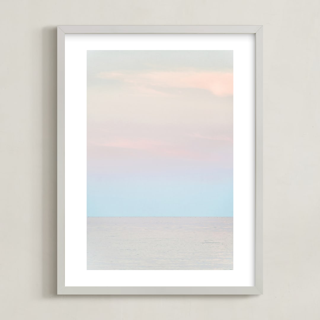 "respite" - Art Print in sunset by Kamala Nahas - Framed