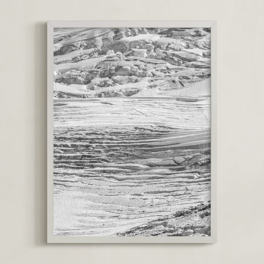 "Baker Glacier #1" - Art Print in glacier grey by Daniel Fox - Framed
