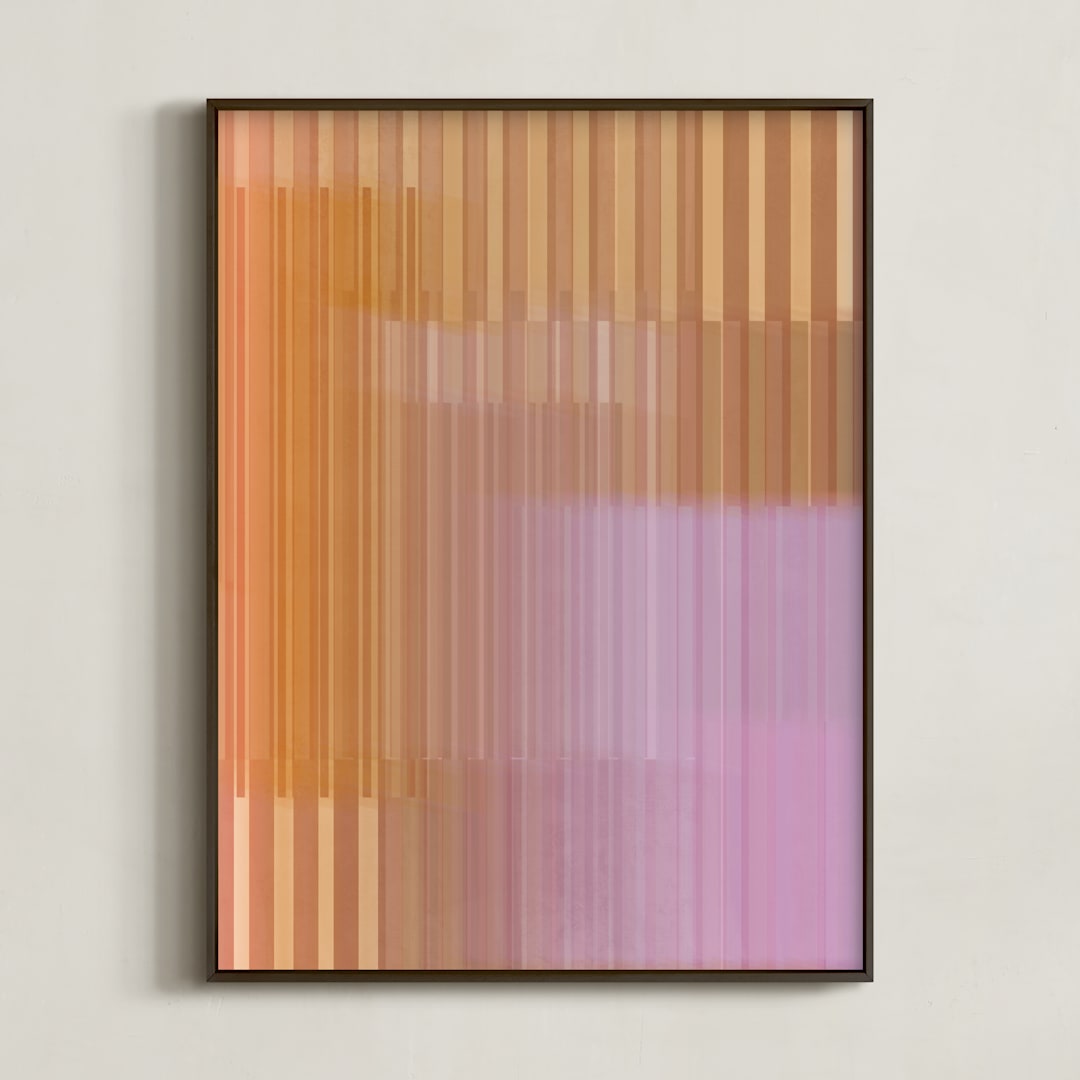 "in the morning light" - Art Print in Light by Maja Cunningham - Framed