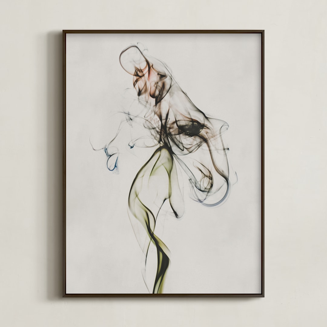 "Bloomed" - Art Print in Flax by Anne Ciotola - Framed
