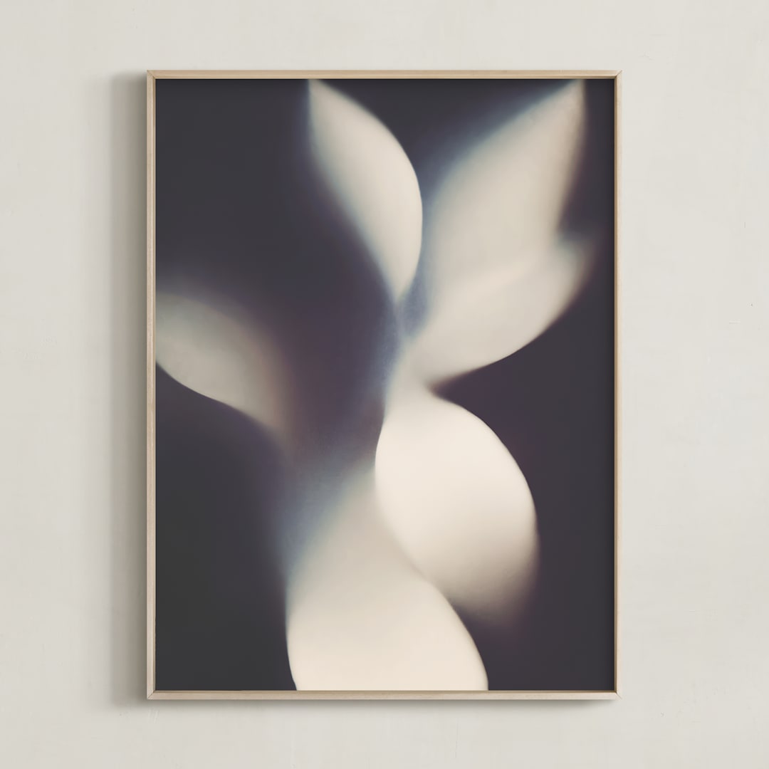 "Into the light " - Art Print in Light by Karen Kardatzke - Framed