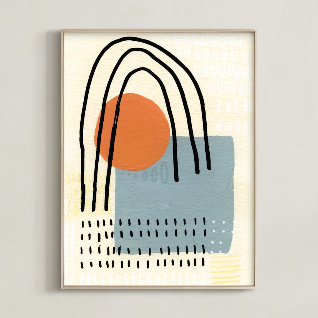 "The Clearing" - Art Print in Birch by Calee A.H. Cecconi - Framed