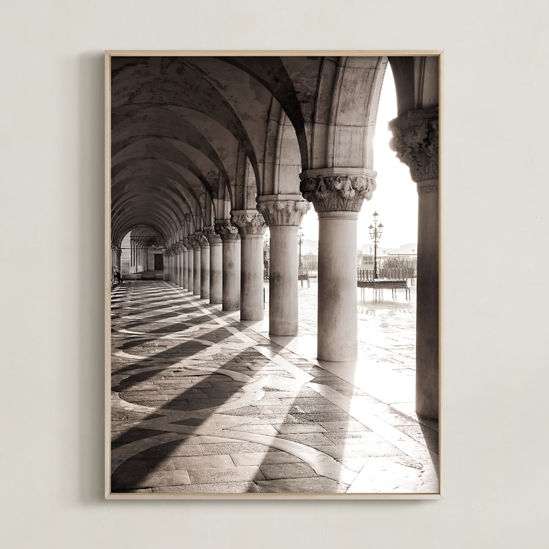 "The Arcade" - Art Print in Saber by MengI Shen - Framed