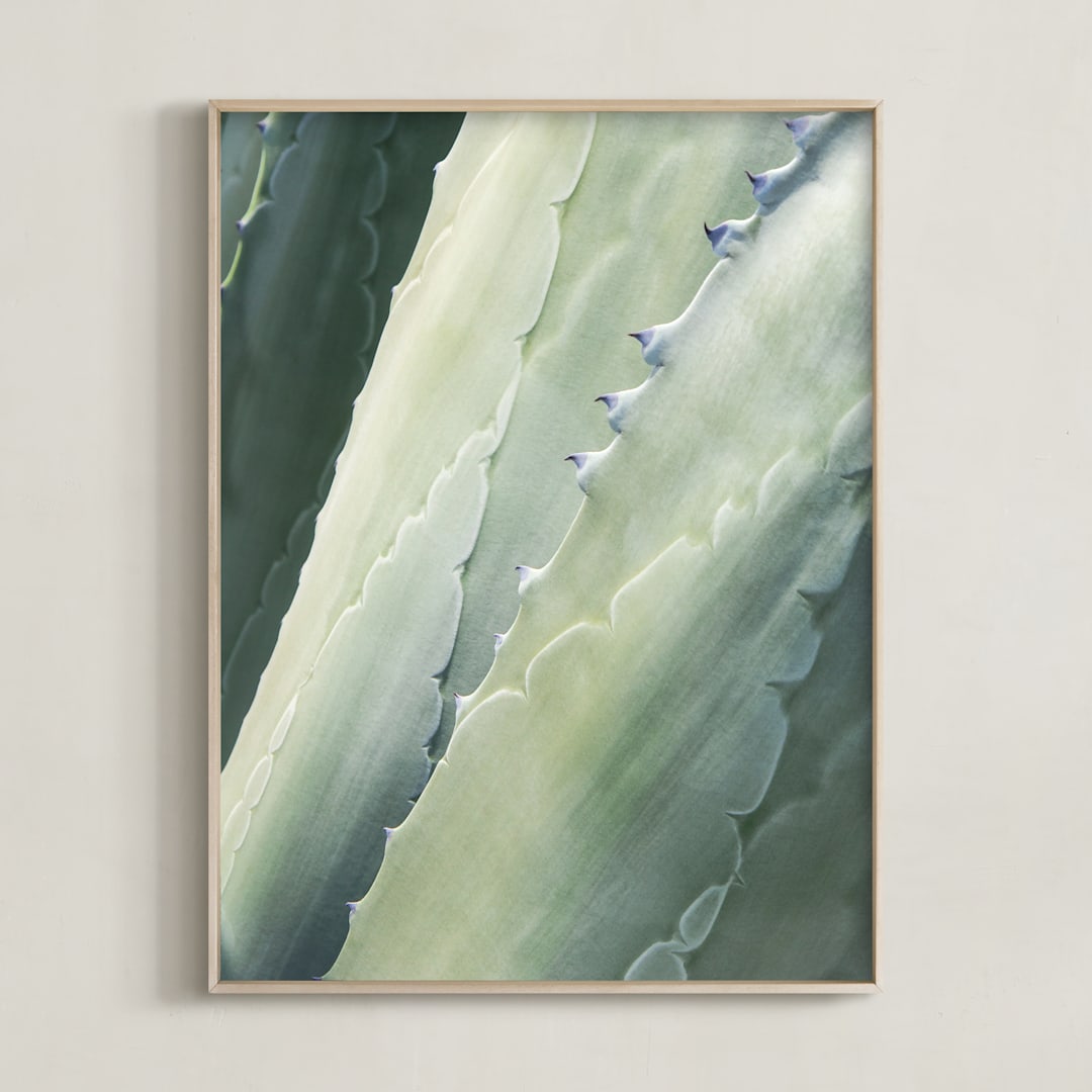 "Botanical II" - Art Print in Aloe Green by Whitley Williams - Framed