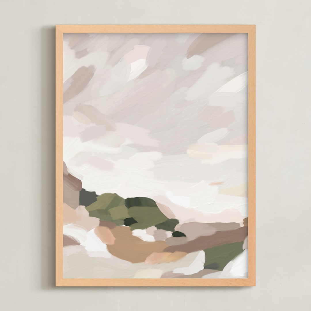 "Every Summer I" - Art Print in Olive by Melanie Severin - Framed