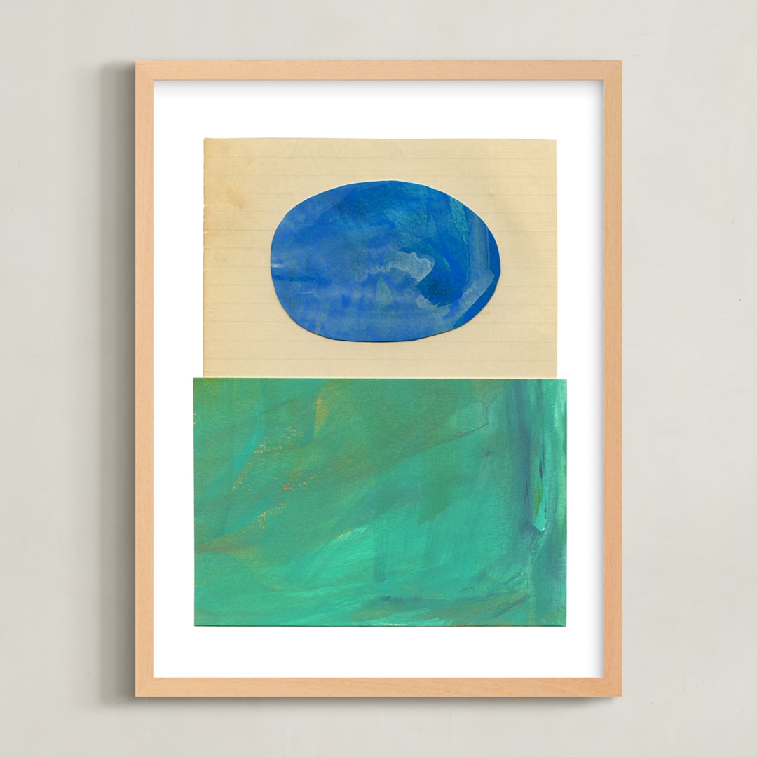 "Jewelbox" - Art Print in Lapis by Field and Sky - Framed