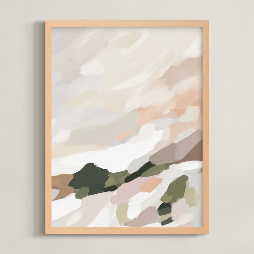 "Every Summer II" - Art Print in Olive by Melanie Severin - Framed