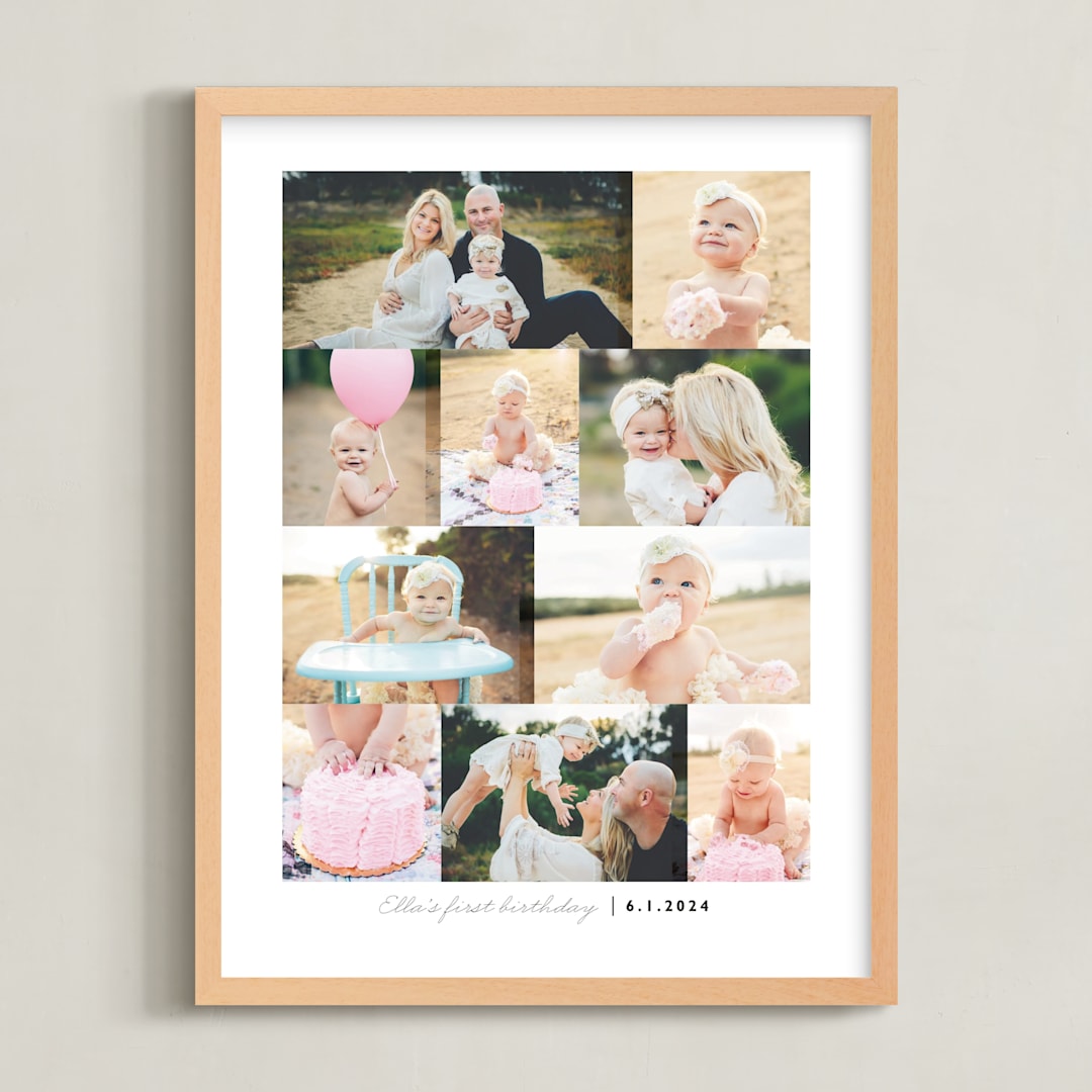"Ten Photo: Portrait Framed Photo" - Framed Photo in Pearl by Snow and Ivy - Framed