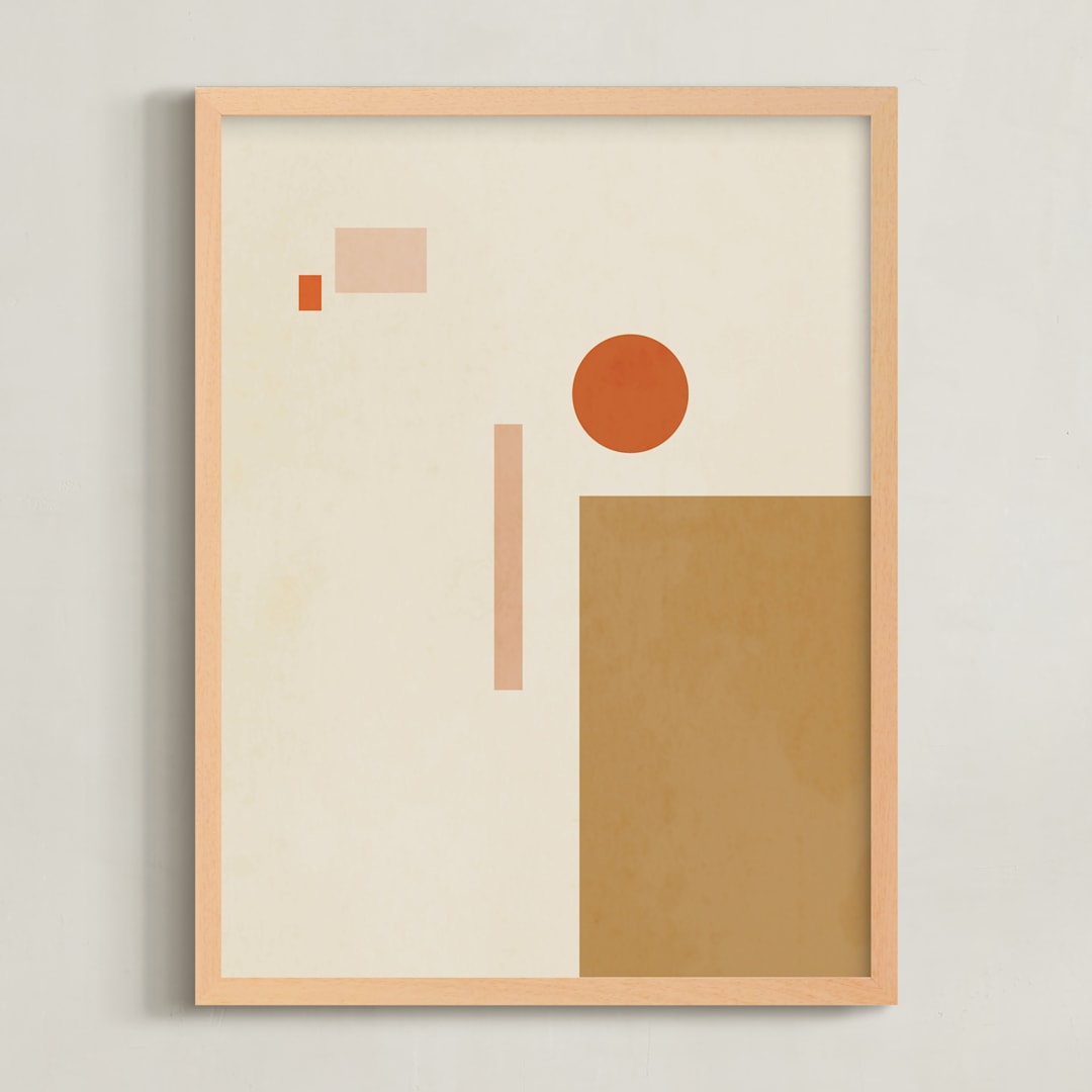 "Les Italiennes I" - Art Print in Earth by Alex Roda - Framed