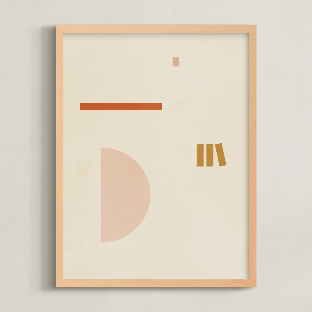 "Les Italiennes II" - Art Print in Earth by Alex Roda - Framed