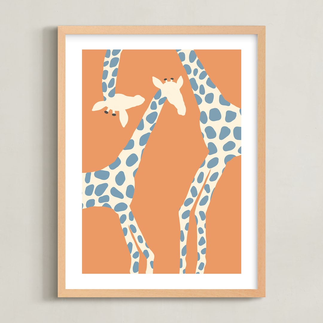 "Spots" - Art Print in Desert by Anne Ciotola - Framed