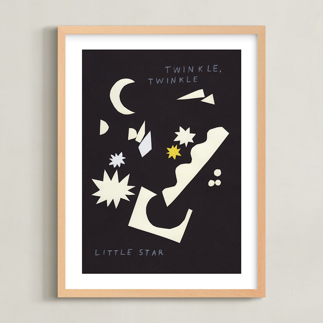 "Twinkle, Twinkle Little Star" - Art Print in Twilight by Elliot Stokes - Framed