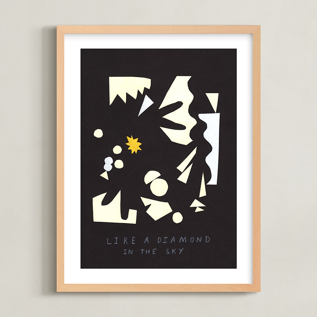 "Like a Diamond in the Sky" - Art Print in Twilight by Elliot Stokes - Framed