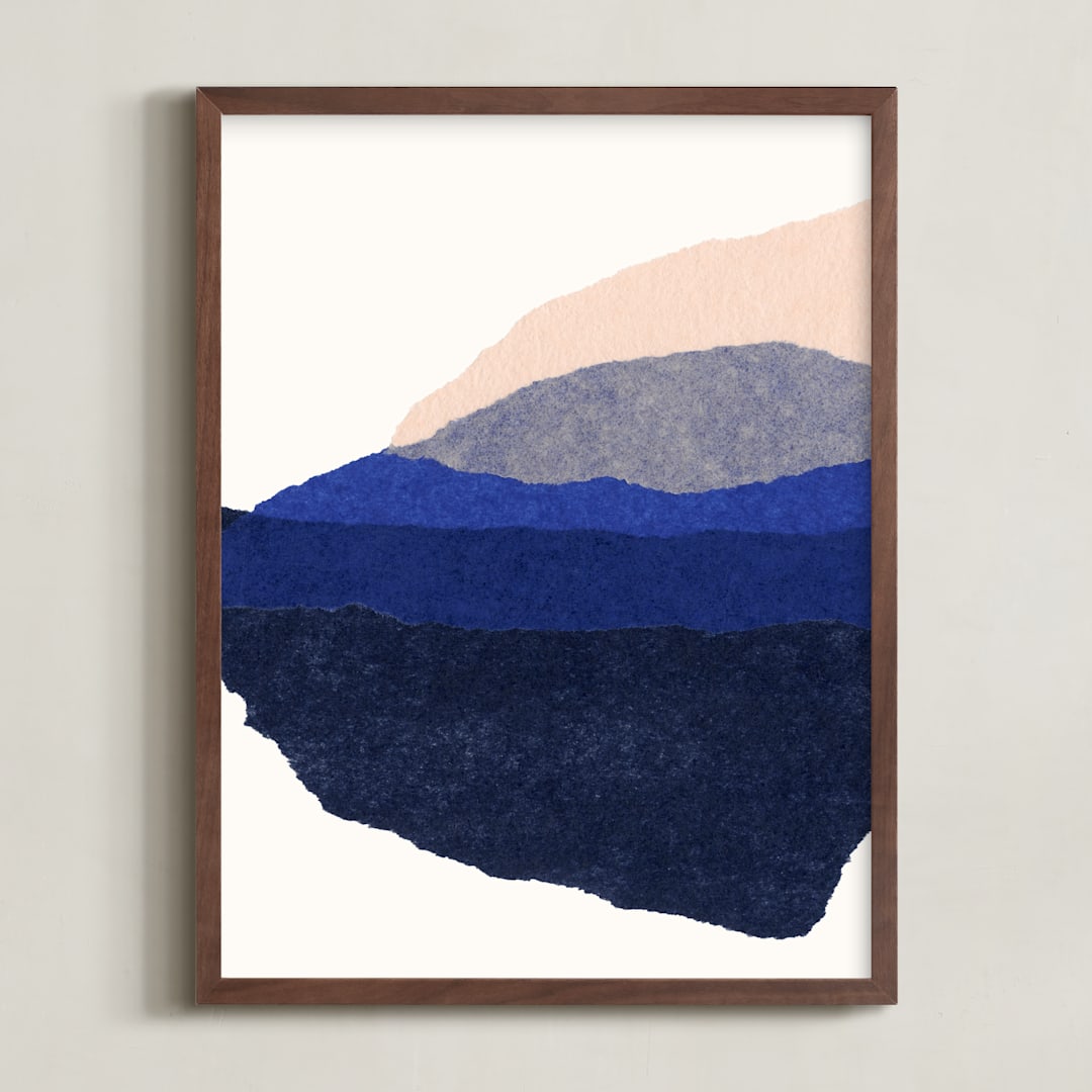"divergent journey I" - Art Print in day dream by Carrie Moradi - Framed