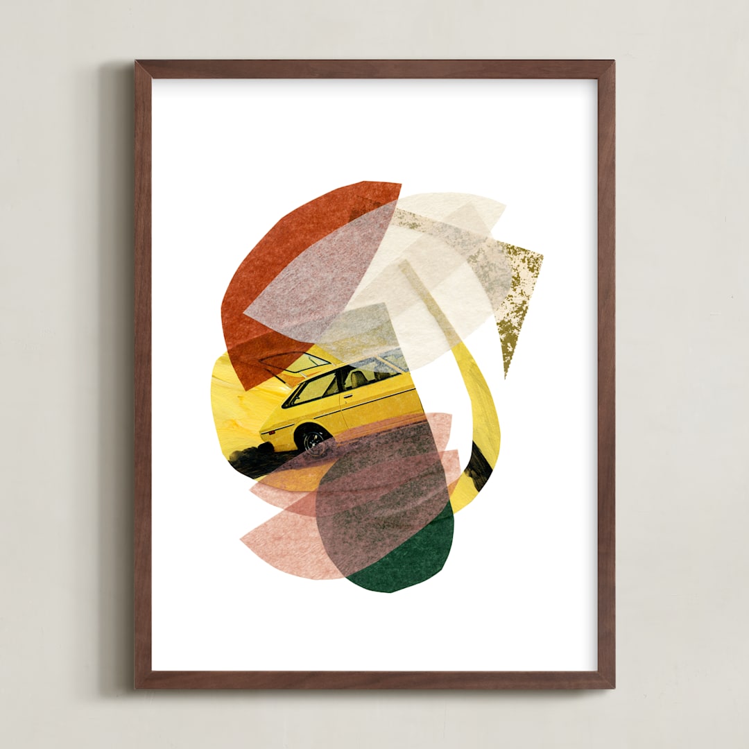 "traveling together" - Art Print in Taxi by Carrie Moradi - Framed