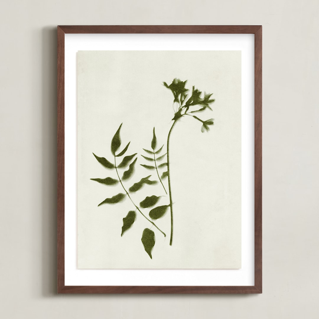"Foraged II" - Art Print in Verdant by Kamala Nahas - Framed