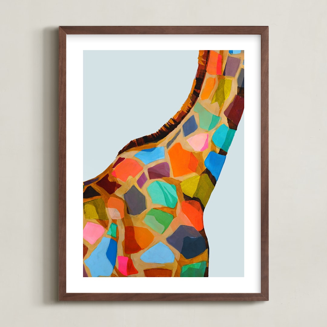 "Safari Spots" - Art Print in Multi by Jess Franks - Framed