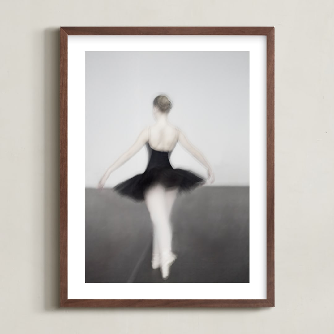 "Dream of a Dancer" - Art Print in Shadow by M.E.Segantini - Framed