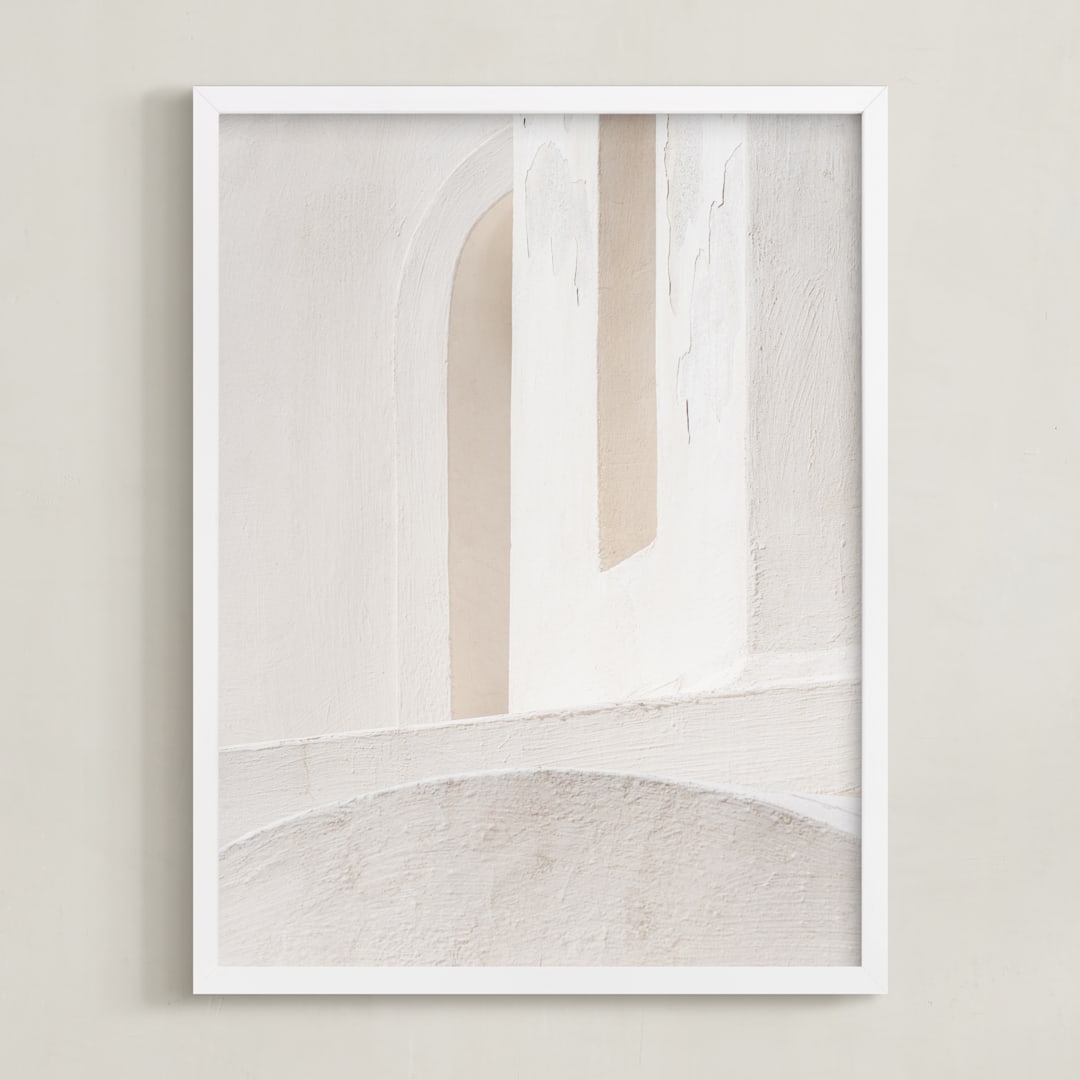 "Structural III" - Art Print in Stone by Jacquelyn Sloane Siklos - Framed