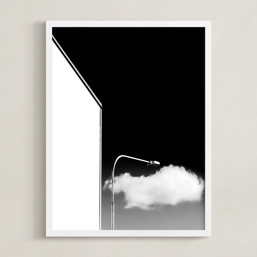 "Fyris 2" - Art Print in Black and White by Lisa Sundin - Framed