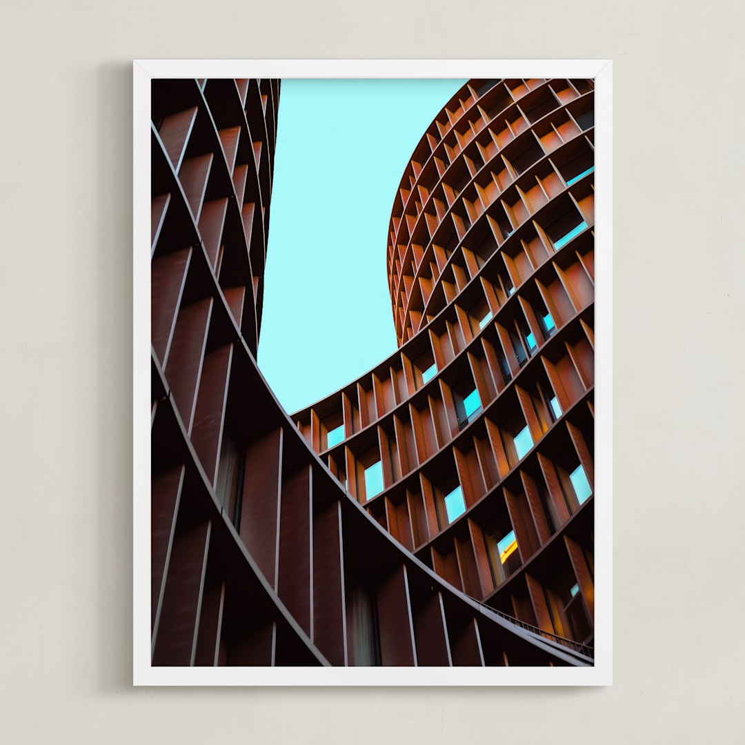 "Linjer in Color" - Art Print in Steel by Kate Baird - Framed
