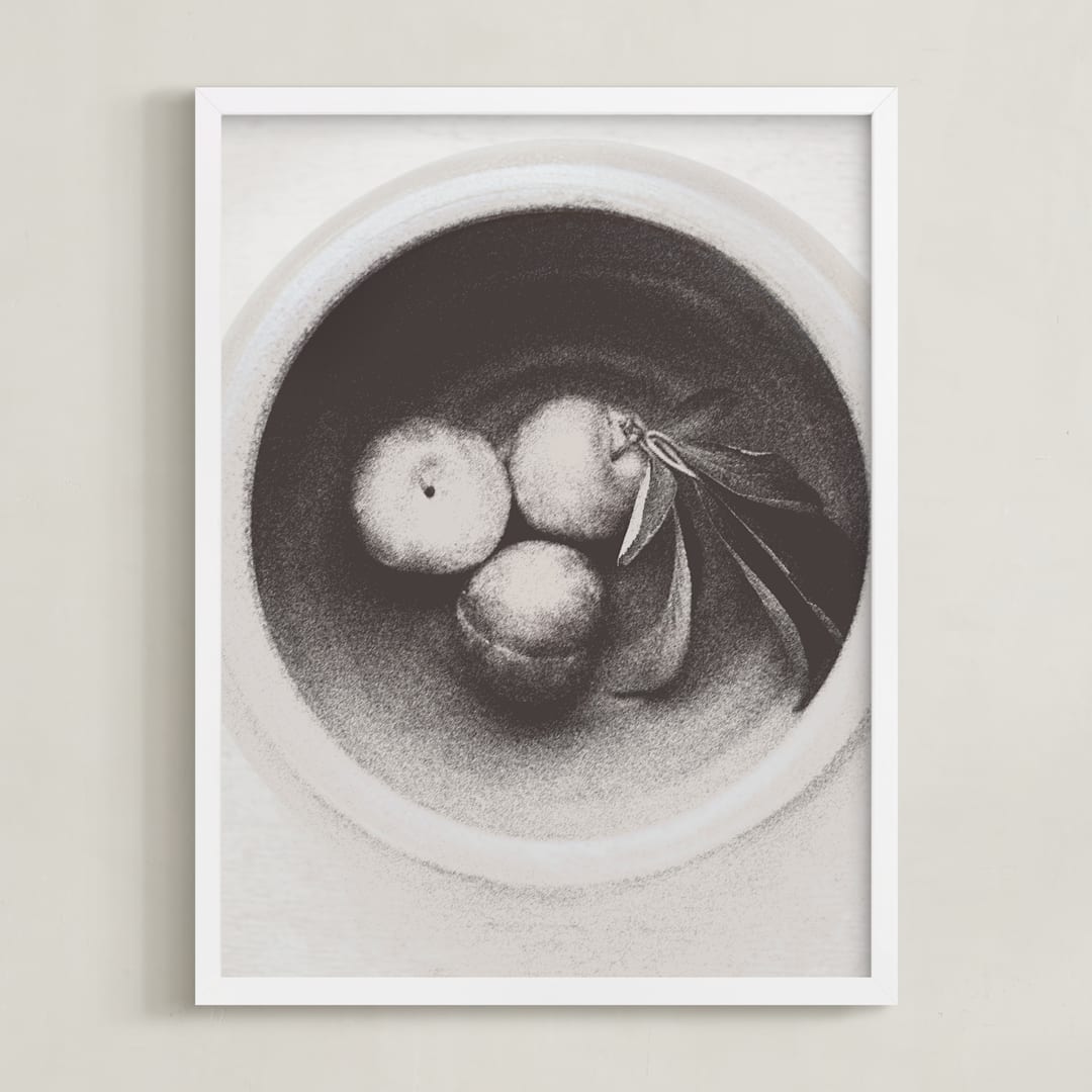 "Celebrating Nostalgia" - Art Print in Cafe Brown by M.E.Segantini - Framed