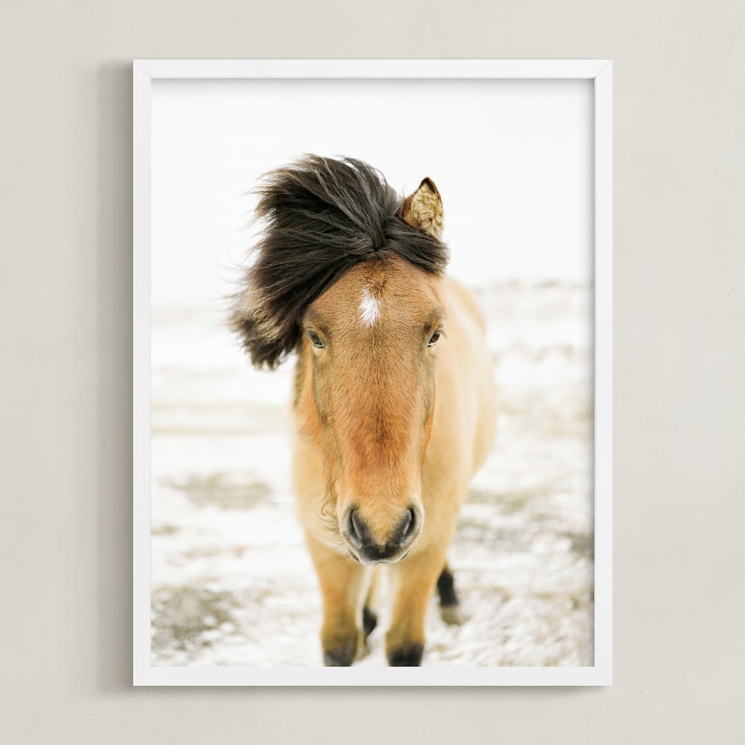 "All Is Quiet on Film" - Art Print in Honey by Jenni Kupelian - Framed