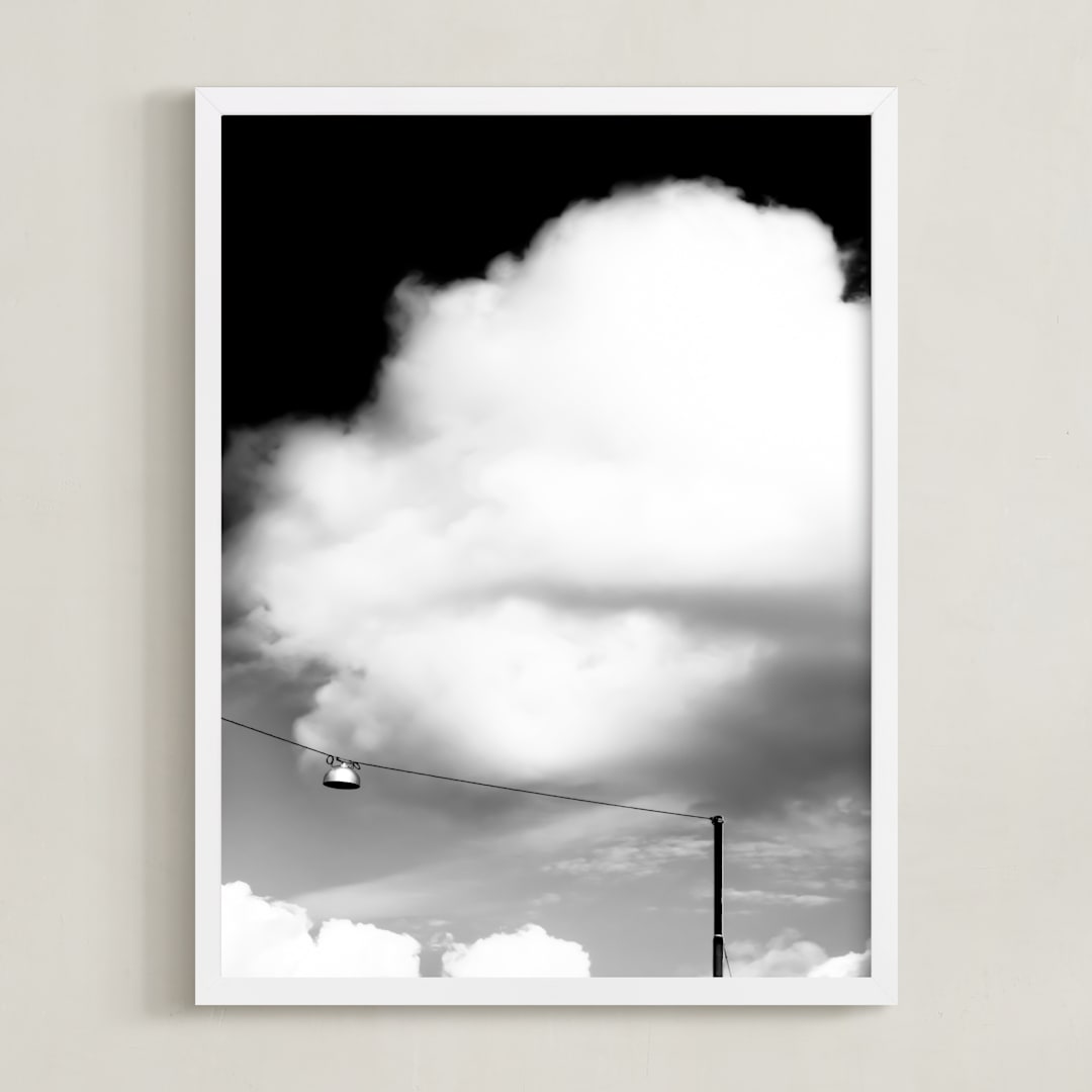 "Fyris" - Art Print in Black and White by Lisa Sundin - Framed