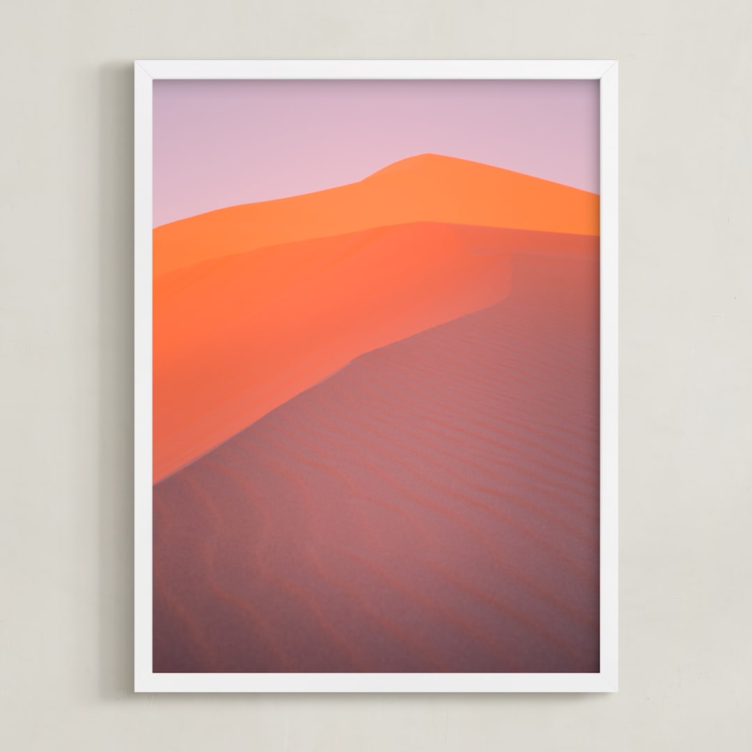 "desert light" - Art Print in Sunrise by Eric Clegg - Framed